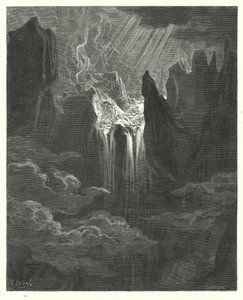 Illustration de Gustave Doré pour Le Paradis Perdu de Milton, Livre VII, vers 298, 299 - Gustave Dore